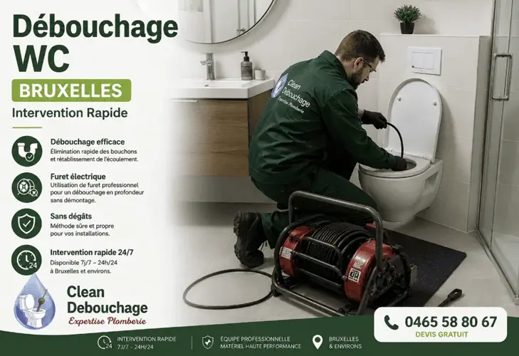 Débouchage WC Bruxelles