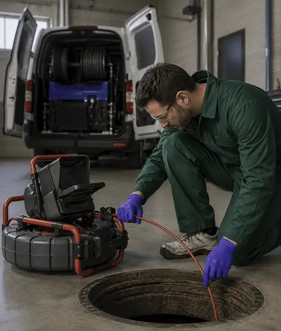 Inspection camera canalisation